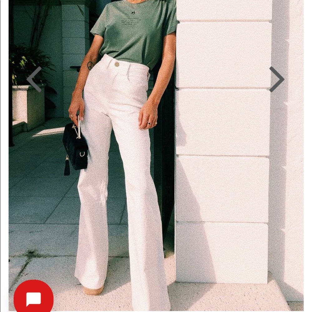 Verge Girl White Cord Flare Pants